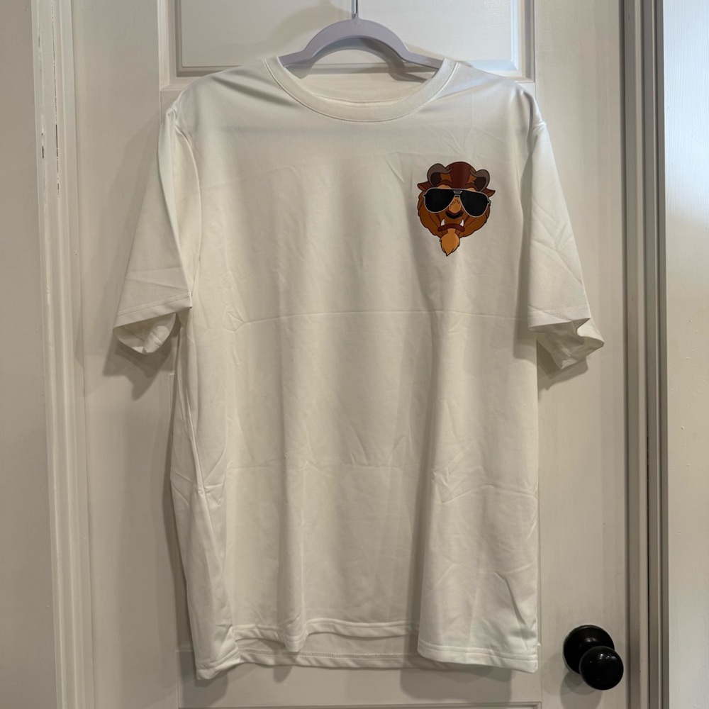 Princess Security Graphic Tee – White – Size L – NWOT Beauty and the Beast